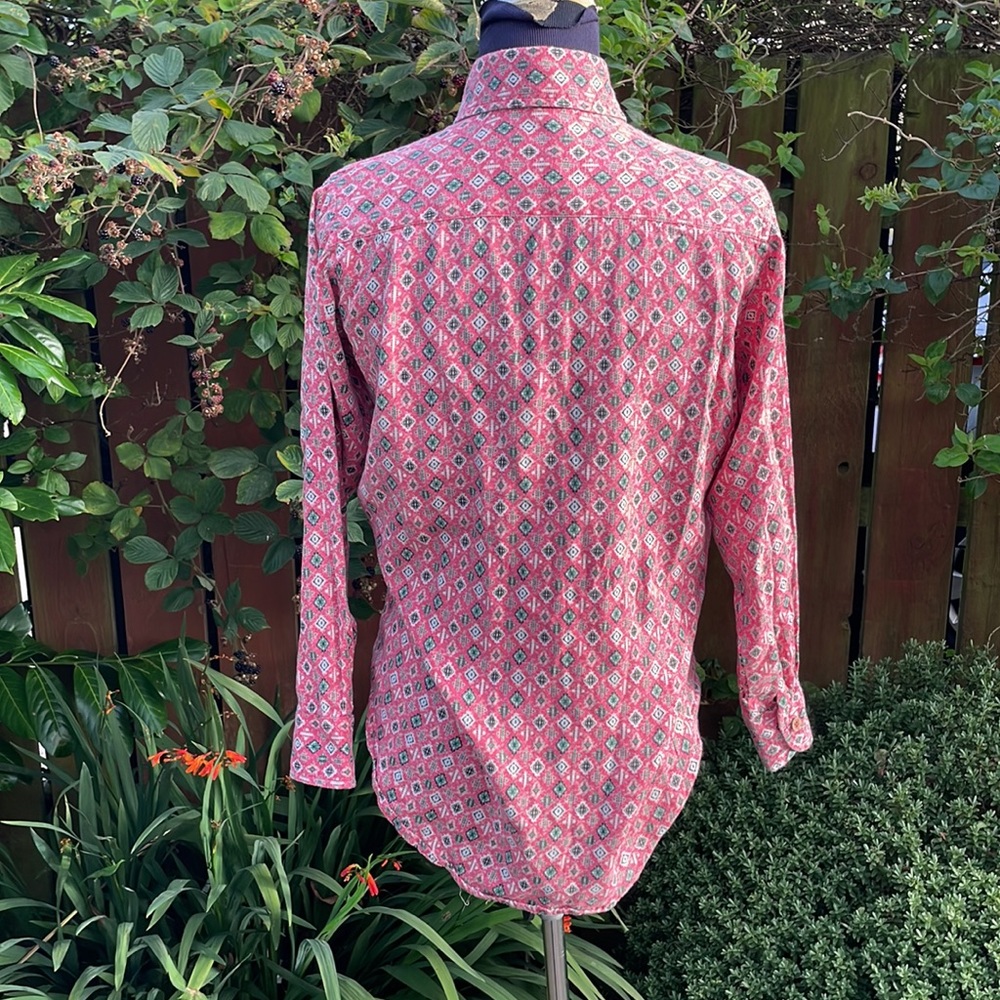 Lucy & Yak Aztec print cotton shirt size Small - Picture 2 of 5